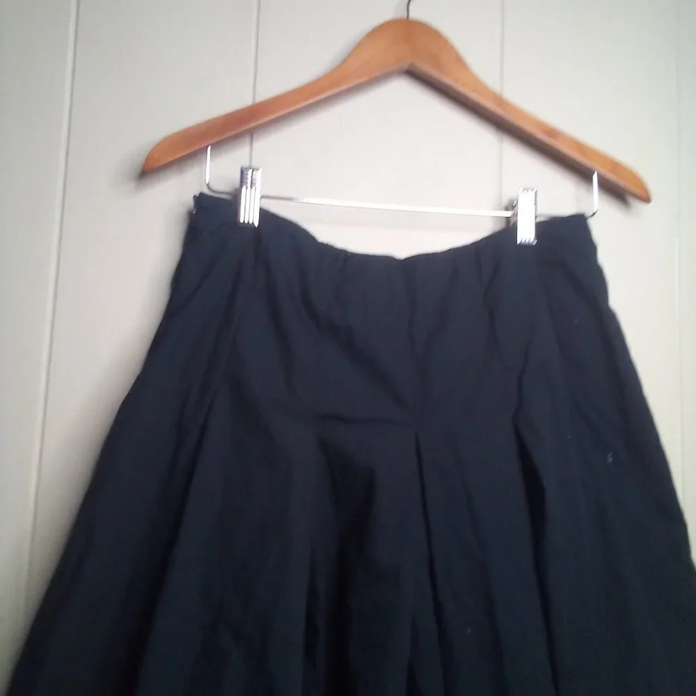 New York & Company Skirt 2 Black White Embroidery Cotton